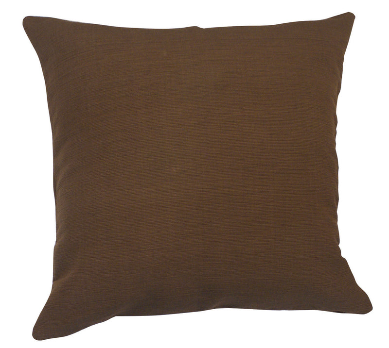 ESSENTIALS RIB PILLOW COVER 20" BROWN