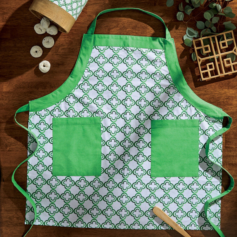 GEO APRON - GREEN