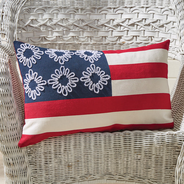 FLAG 12" X 20" PILLOW COVER