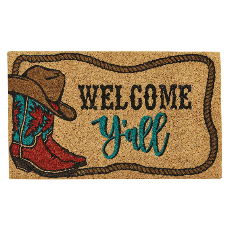 WELCOME Y'ALL DOOR MAT