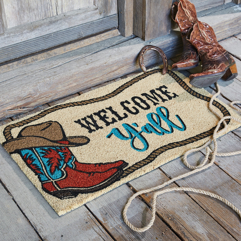 WELCOME Y'ALL DOOR MAT