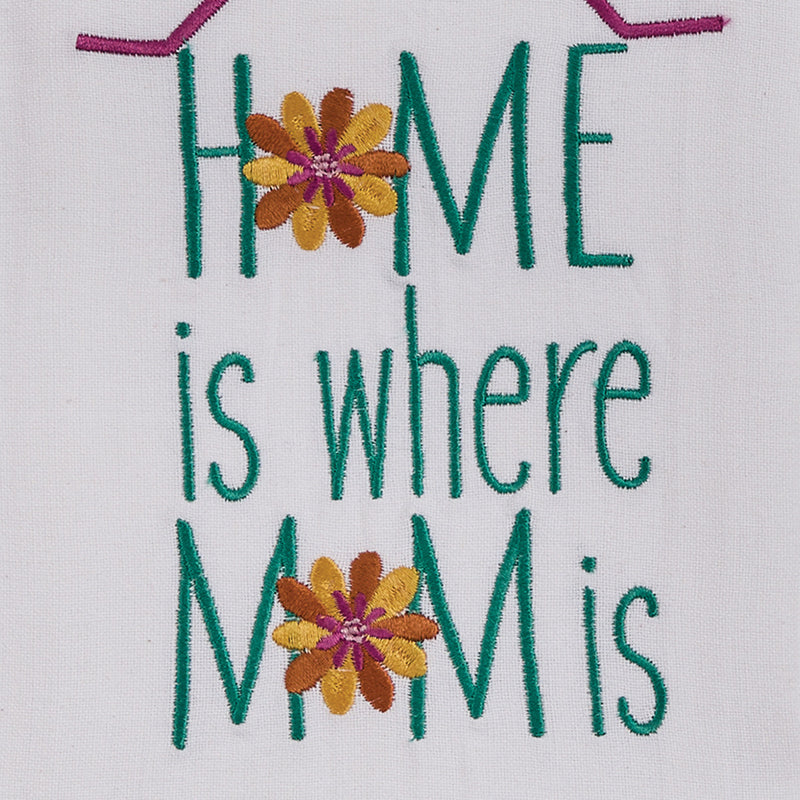 HOME IS WHERE MOM IS DECORATIVE DISHTOWEL