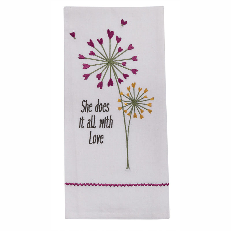 ALL WITH LOVE DECORATIVE DISHTOWEL