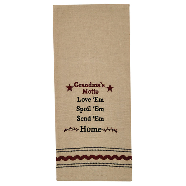 GRANDMA'S MOTTO DISHTOWEL