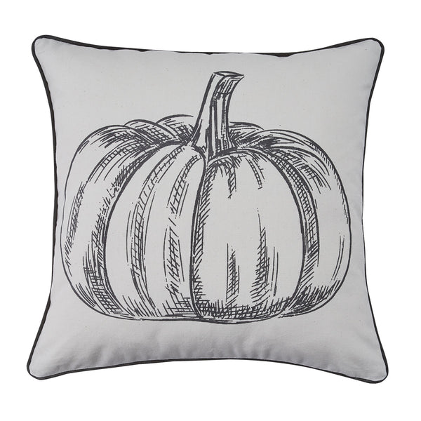 PUMPKIN PRINT PILLOW COVER 20"