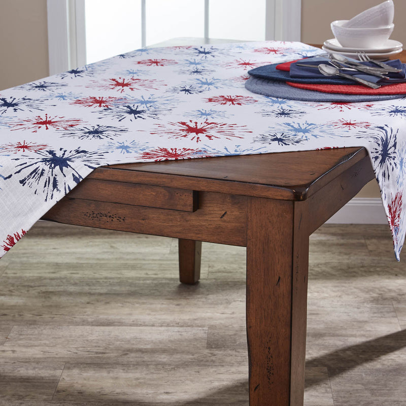 FIREWORKS TABLECLOTH 50" X 50"