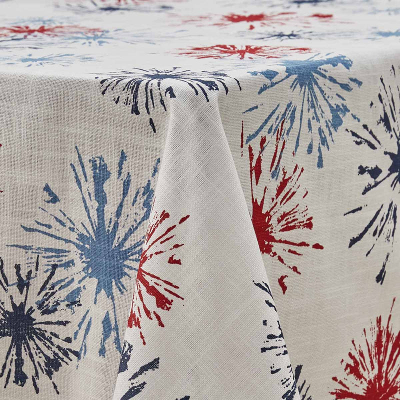 FIREWORKS TABLECLOTH 50" X 50"