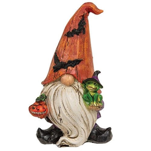 Resin Spooky Friend Halloween Gnome, 3 Assorted