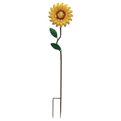 Metal Sunflower Garden Stake