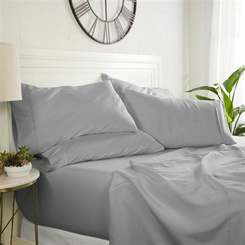 Queen size 6 Piece Wrinkle Resistant Microfiber Polyester Sheet Set