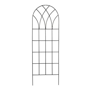 60-inch Gothic Arch Top Metal Wall Trellis for Home Garden