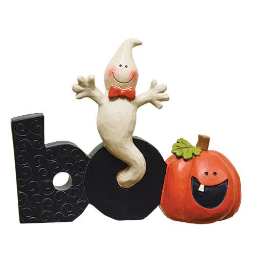 Boo Resin Block w/Ghost & Jack