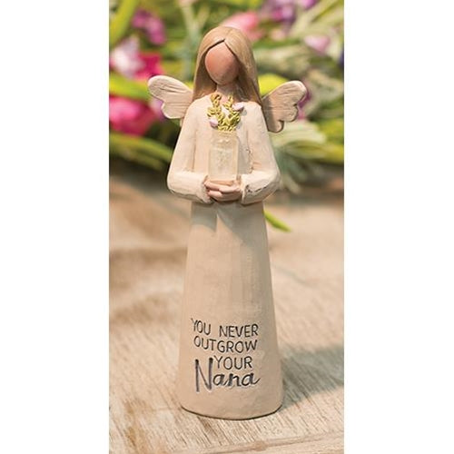 Nana Resin Angel w/ Vase