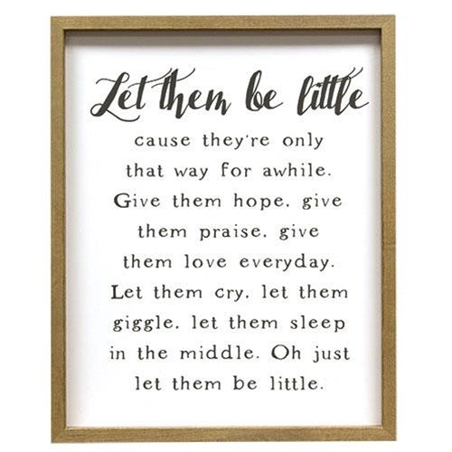 Let Them Be Little Framed Print