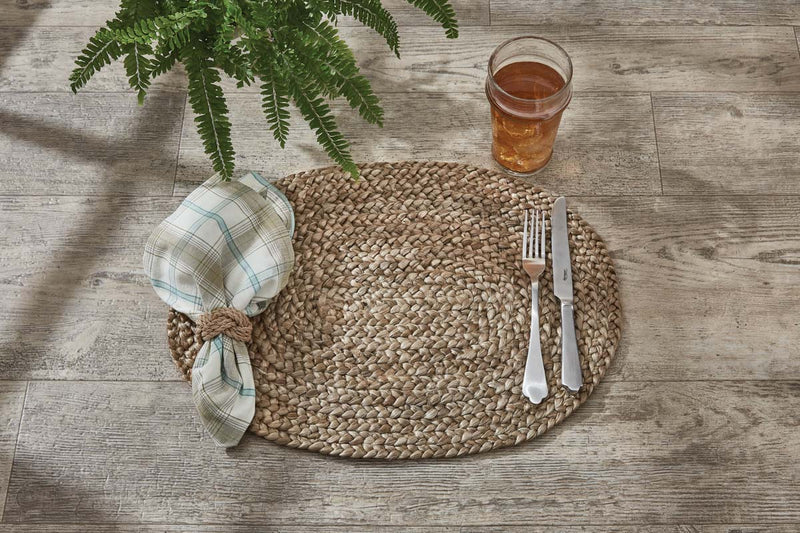 OVAL JUTE BRAIDED PLACEMAT