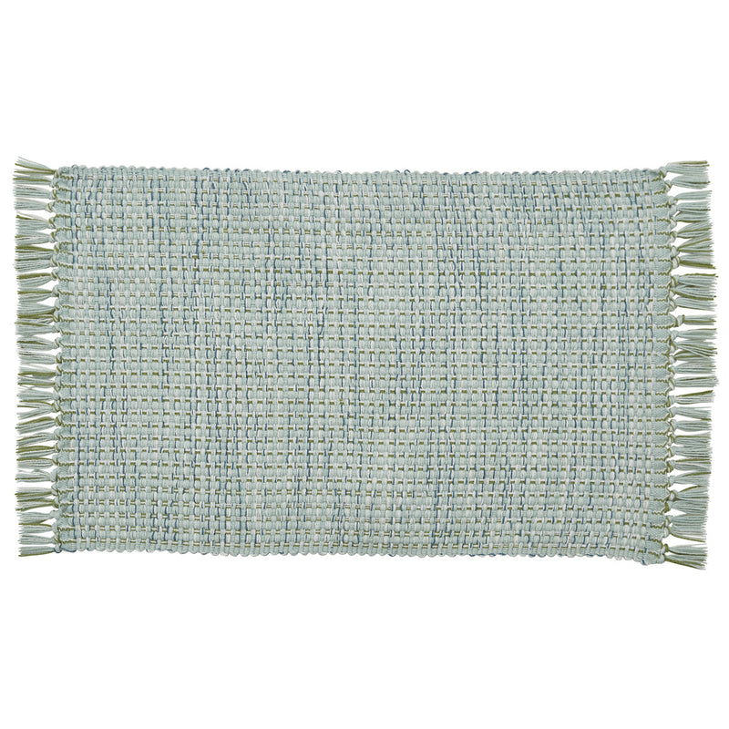 BASKETWEAVE PLACEMAT - BARELY BLUE