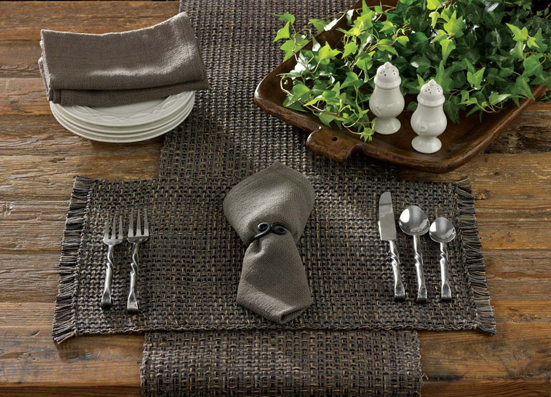 TWEED PLACEMAT - CHARCOAL