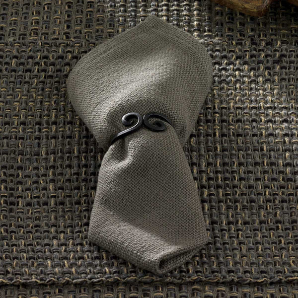 TWEED NAPKIN - CHARCOAL