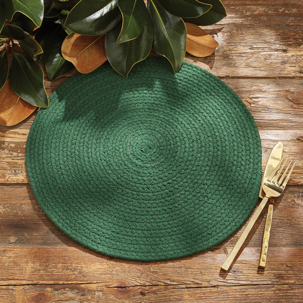 ESSEX ROUND PLACEMAT - GREEN