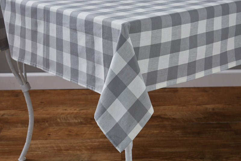 WICKLOW CHECK TABLECLOTH - DOVE