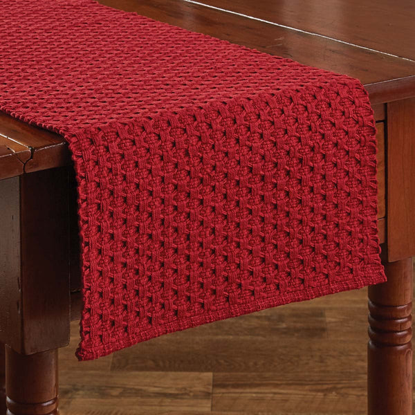 CHADWICK TABLE RUNNER - 36"L - RED