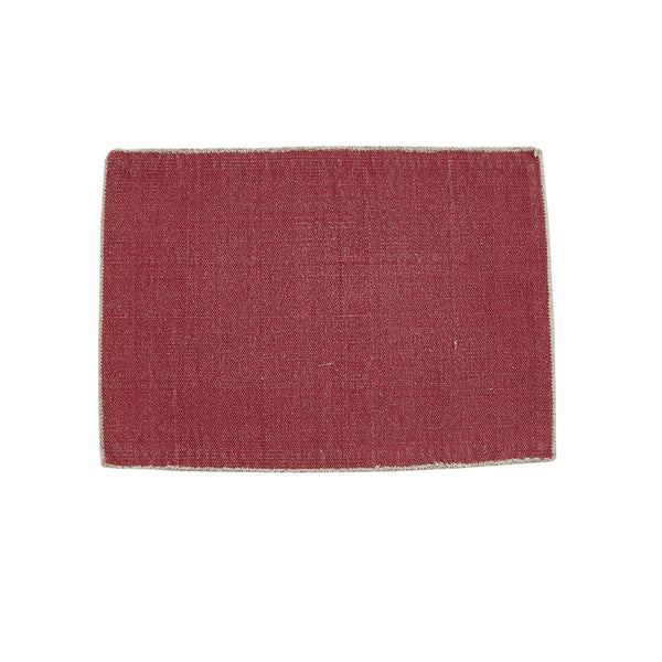 FRAYED EDGE PLACEMAT - FUCHSIA