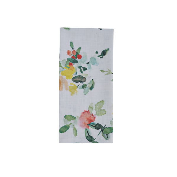 HAPPY LIFE PRINTED TOWEL - FLORAL