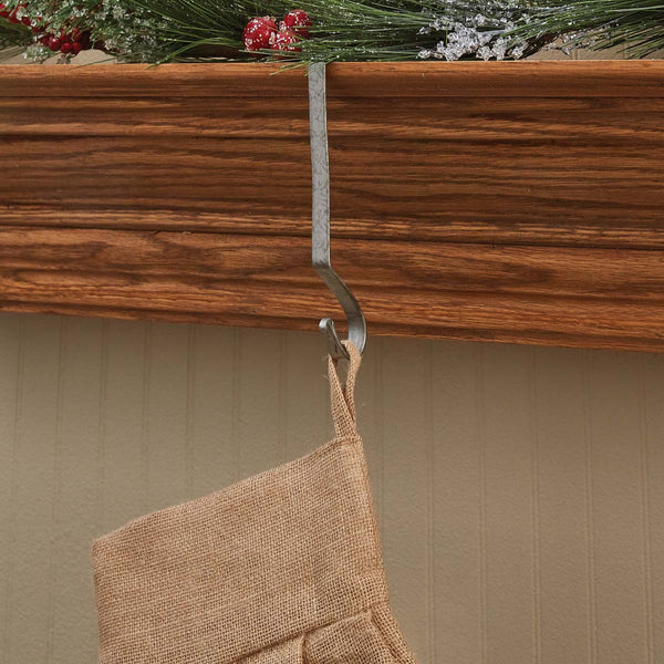 PLAIN STOCKING HANGER - GALVANIZED