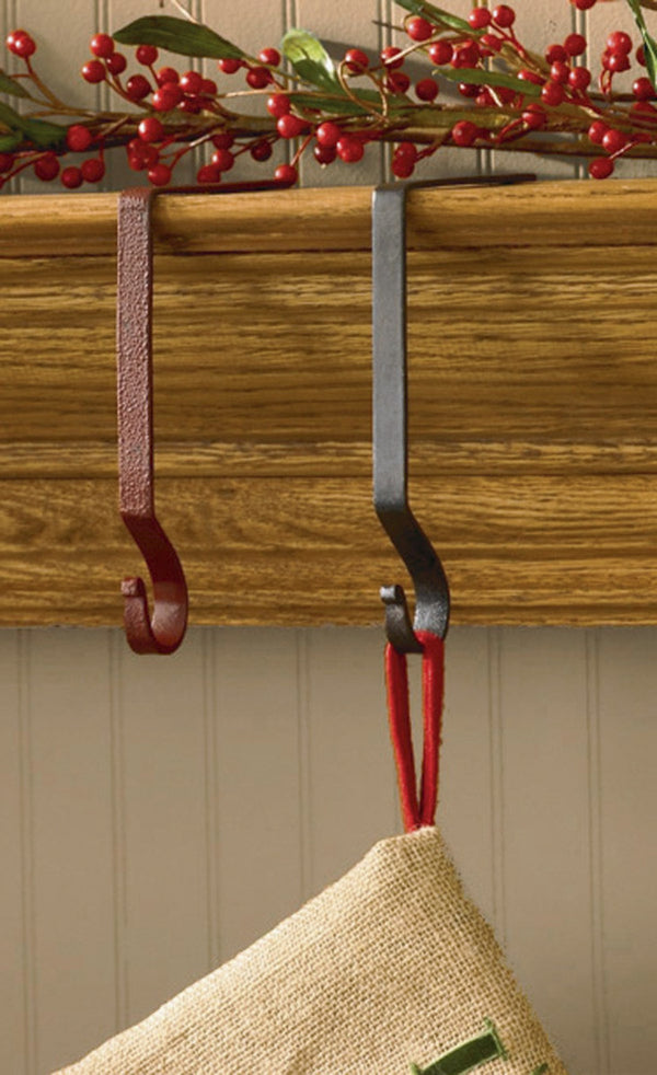 PLAIN STOCKING HANGER - IRON FINISH