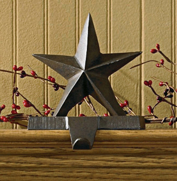 STAR STOCKING HANGER - IRON FINISH