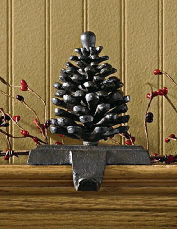 PINECONE STOCKING HANGER