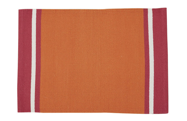 CARGO STRIPE PLACEMAT - TANGERINE