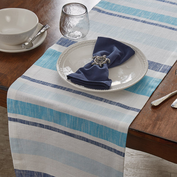 COLBY WOVEN STRIPE TABLE RUNNER 72" L