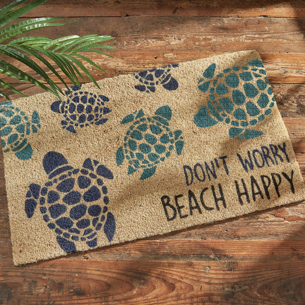 DON'T WORRY BEACH HAPPY DOOR MAT