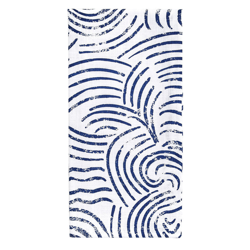 STAMPED SHORE DISHTOWEL