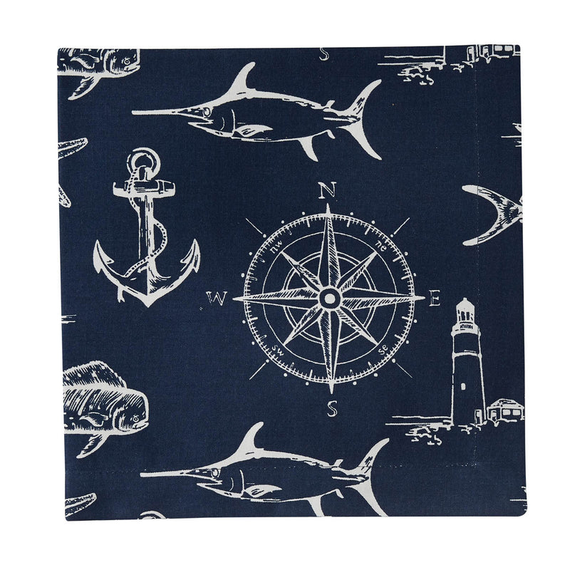 CAPTAIN'S QUARTERS NAPKIN - NAVY