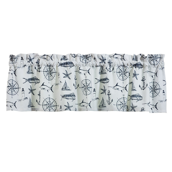 CAPTAIN'S QUARTERS VALANCE 14"L - NATURAL