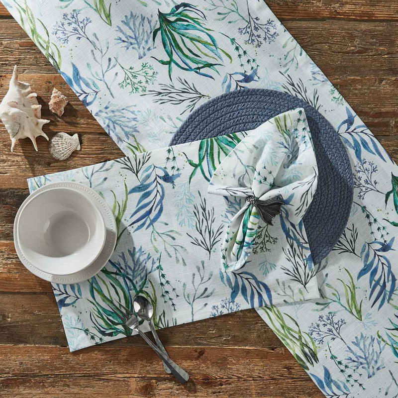 OCEANA PRINT TABLE RUNNER 72"L