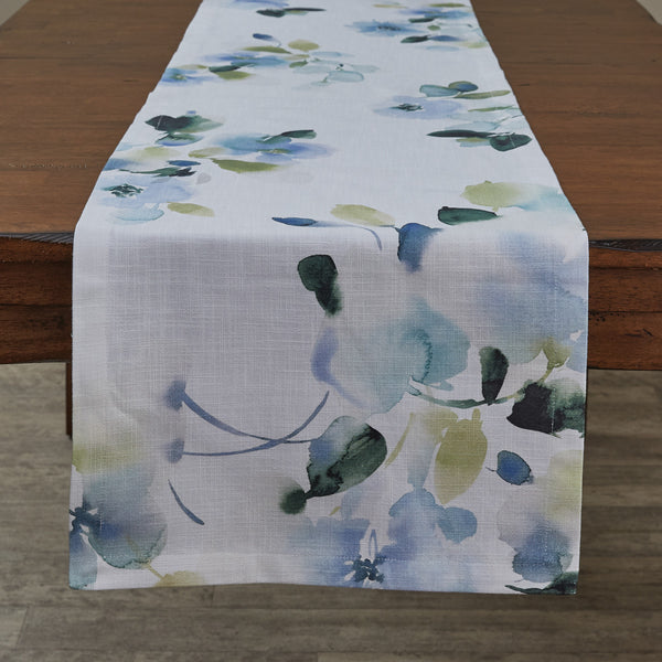 HIDDEN BEAUTY PRINTED TABLE RUNNER - 72"L