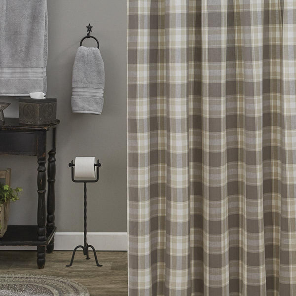 WEATHERED OAK SHOWER CURTAIN