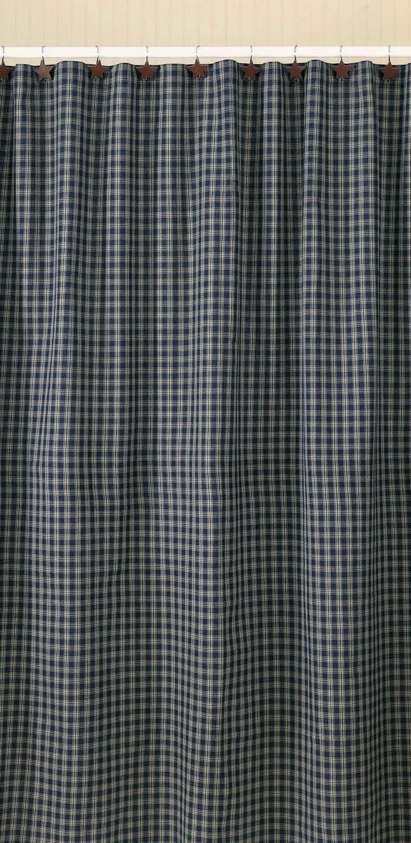 STURBRIDGE SHOWER CURTAIN - NAVY