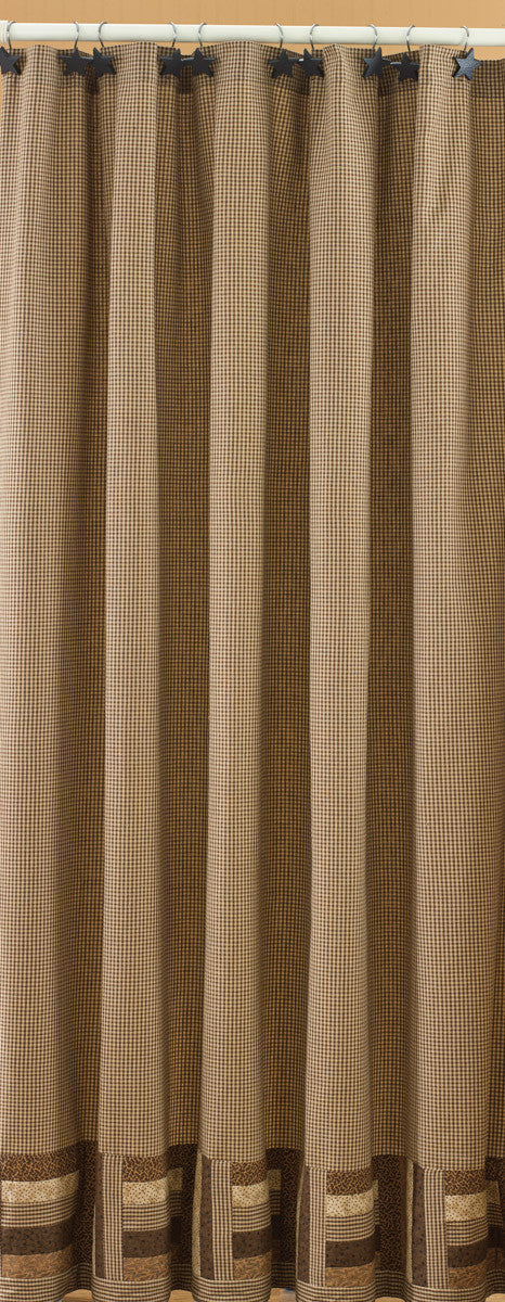 SHADES OF BROWN SHOWER CURTAIN