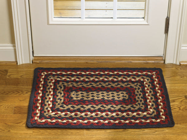 FOLK ART BRAIDED RECTANGLE RUG - 20" X 30"