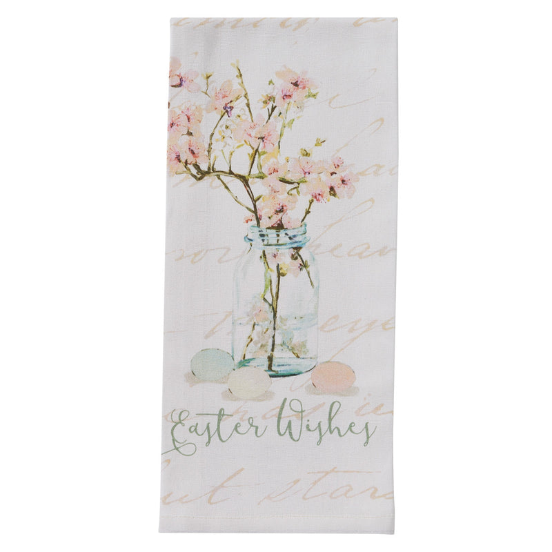 SPRING IN BLOOM EASTER WISHES DISHTOWEL