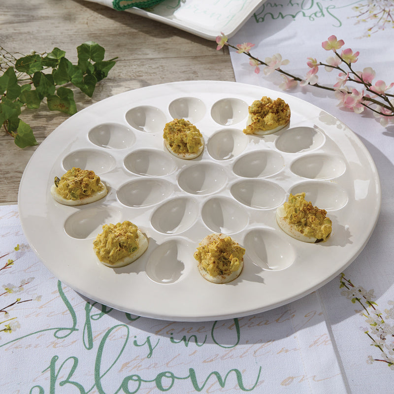 SPRING IN BLOOM EGG PLATTER