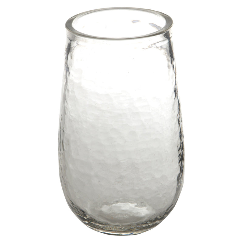 TEXTURED TALL BEVERAGE GLASS