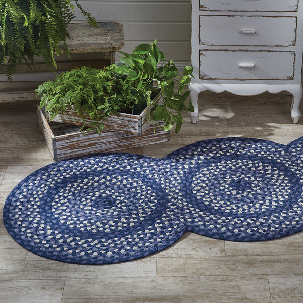 BLUESTONE BRAIDED RUG RUNNER 30" X 72"