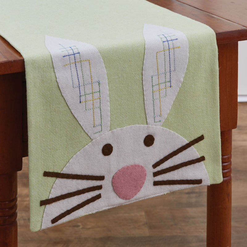 BUNNY FELT TABLE RUNNER - 42"L