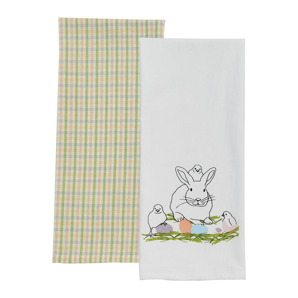 PRINTED CHICKS 2 DISHTOWEL SET