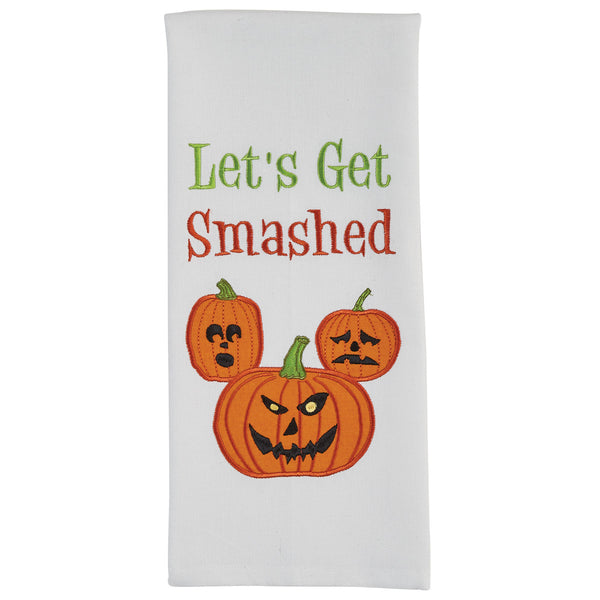 LETS GET SMASHED EMBROIDERED DISHTOWEL